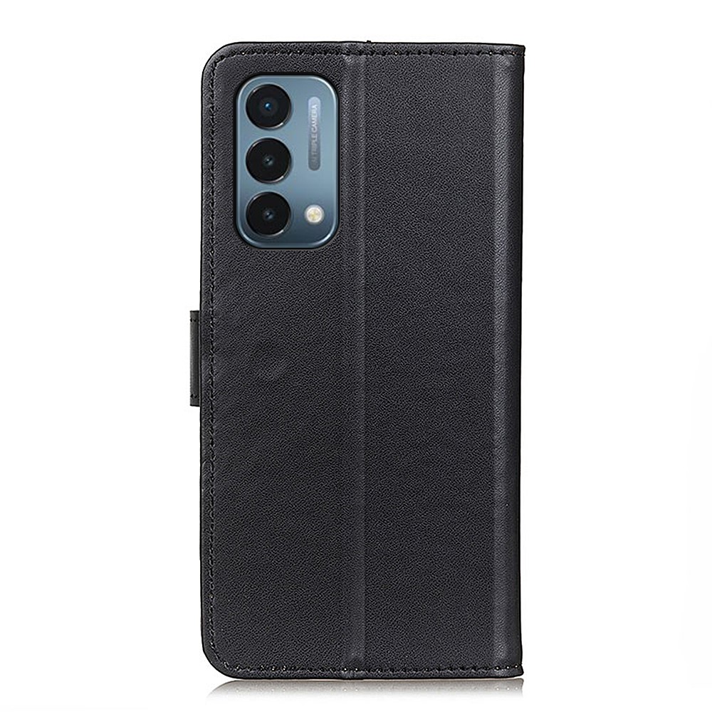 Magnetic Clasp PU Leather Protective Phone Wallet Stand Shell Case for OnePlus Nord N200 5G - Black-10