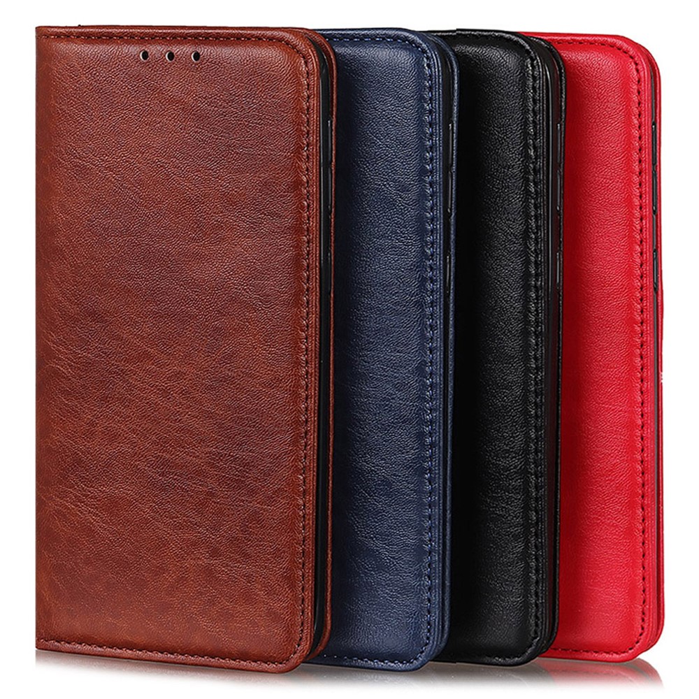 Crazy Horse Texture Auto-absorbed Wallet Leather Phone Stand Case for OnePlus Nord N200 5G - Black-10