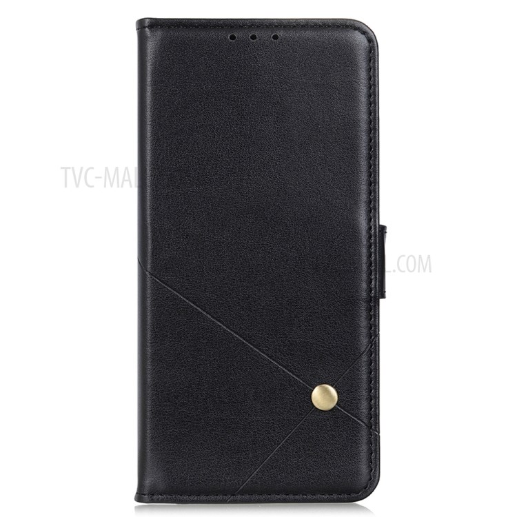 PU Leather Phone Protective Shell Stand Wallet Design Case for OnePlus Nord N200 5G - Black-2