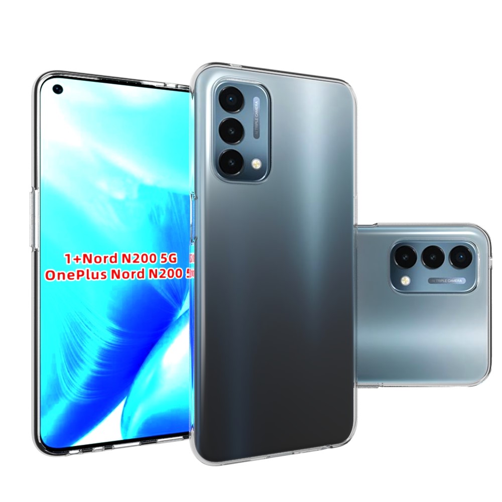 10Pcs/Pack Flexible Crystal Clear TPU Case with Non-slip Watermark-Free Inner for OnePlus Nord N200 5G-8