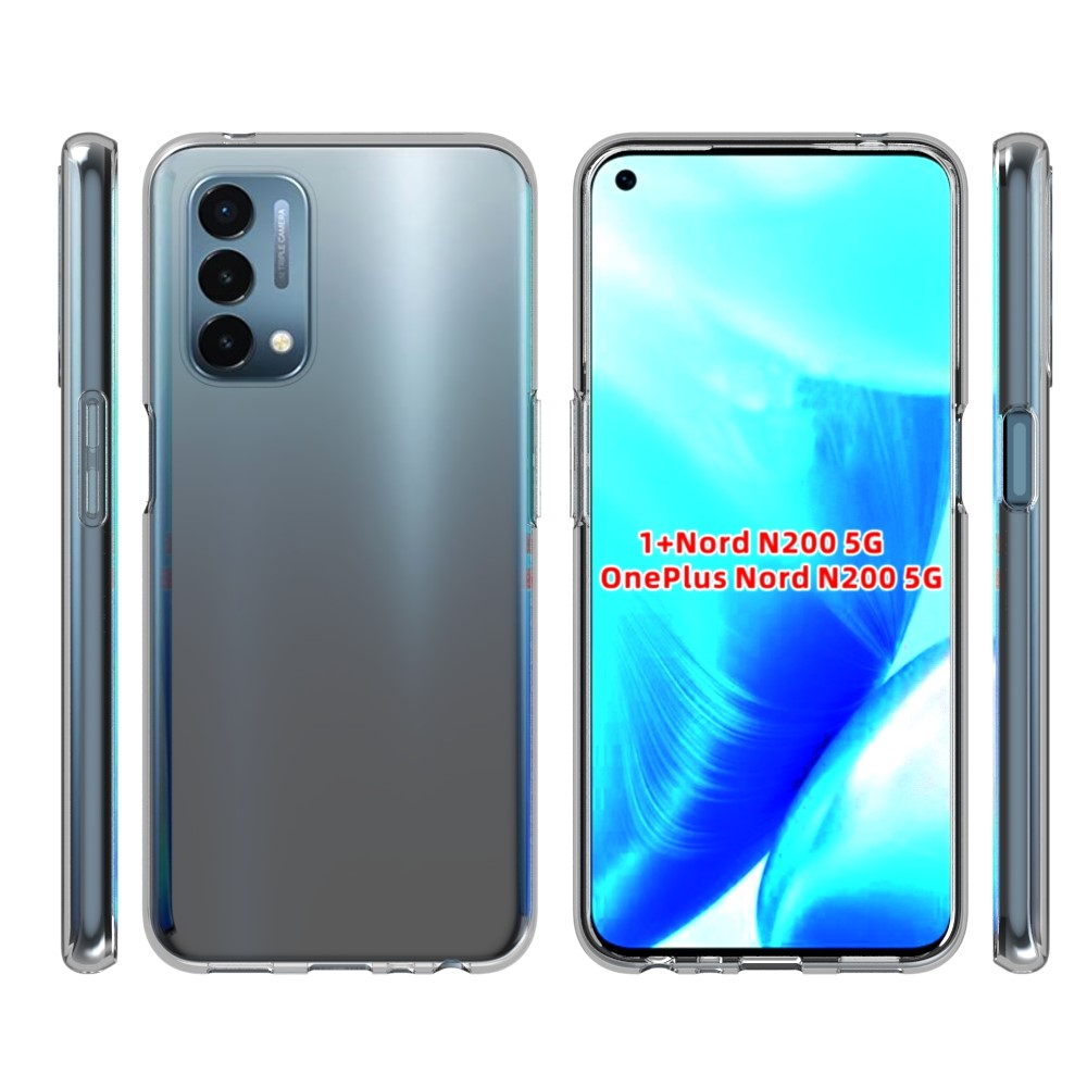 10Pcs/Pack Flexible Crystal Clear TPU Case with Non-slip Watermark-Free Inner for OnePlus Nord N200 5G-9
