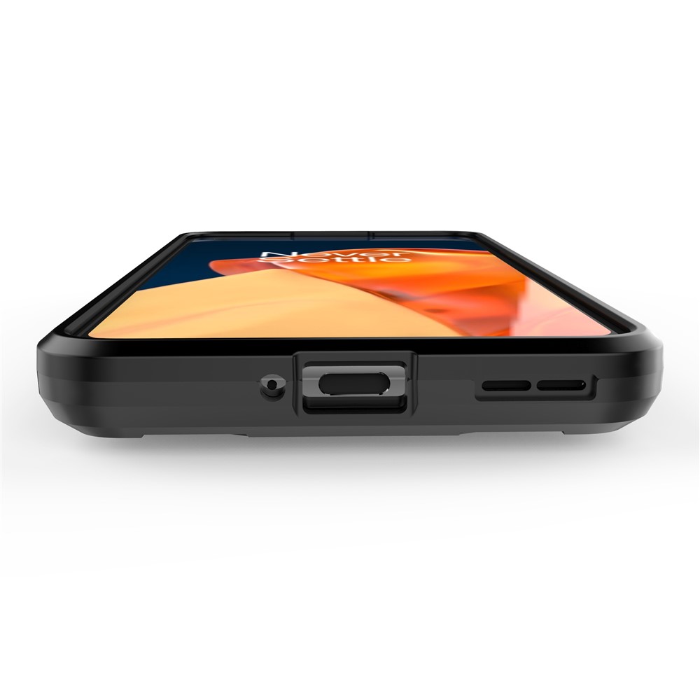 Military Grade Hard PC Shell and Soft TPU Bumper Hybrid Shockproof Double Protective Cover for OnePlus 9 (EU / US Version) - Black-10