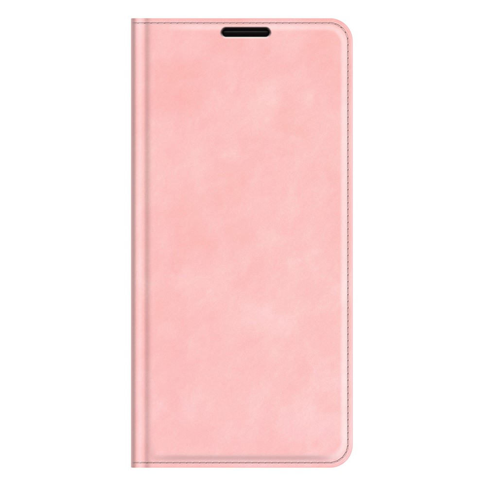 Wallet Stand Design Full Protection Magnetic Auto-absorbed Leather Phone Case Cover for OnePlus 9 Pro - Pink-5