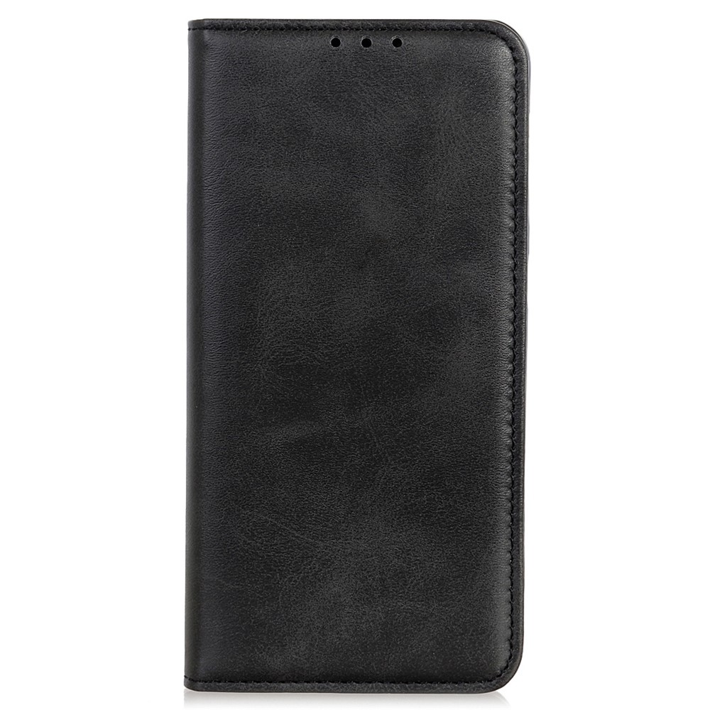 Split Leather Cover + TPU Inner Case Auto-Absorbed Wallet Stand Feature Protective Cover for OnePlus 9RT 5G - Black-2