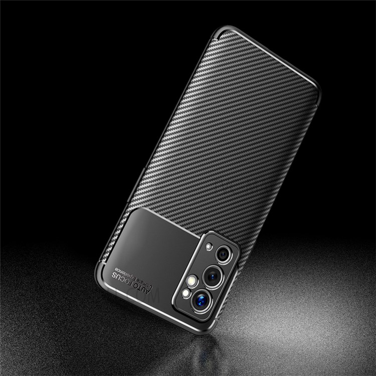 Drop Protection Carbon Fiber Texture Flexible TPU Protective Phone Case for OnePlus 9RT 5G - Black-5