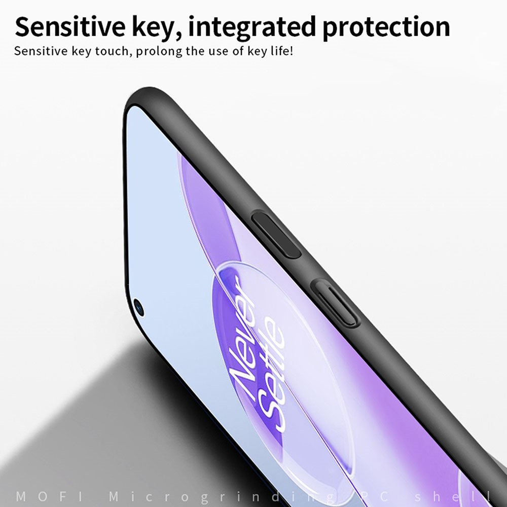 MOFI Shield Mobile Phone Cover Anti-Scratch Matte Hard PC Shockproof Protective Back Case for OnePlus 9RT 5G - Black-4