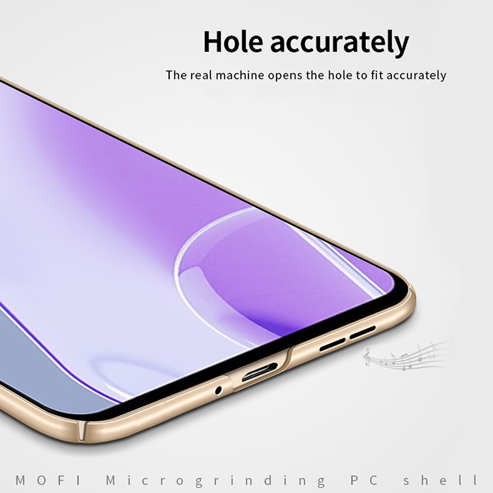 MOFI Shield Mobile Phone Cover Anti-Scratch Matte Hard PC Shockproof Protective Back Case for OnePlus 9RT 5G - Black-8