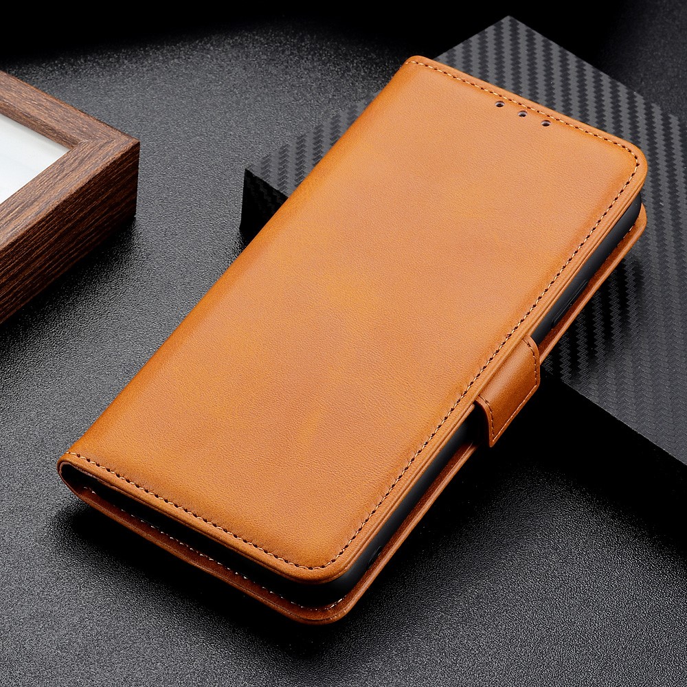 PU Leather Flip Cover Soft TPU Inner Stand Function Magnetic Folio Wallet Case for OnePlus Nord N20 5G - Coffee-7