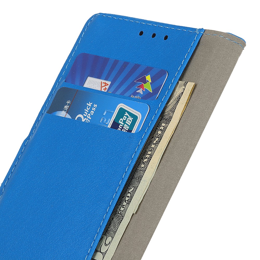 PU Leather Flip Folio Wallet Cover Stand Magnetic Closure TPU Interior Case for OnePlus Nord N20 5G - Blue-6