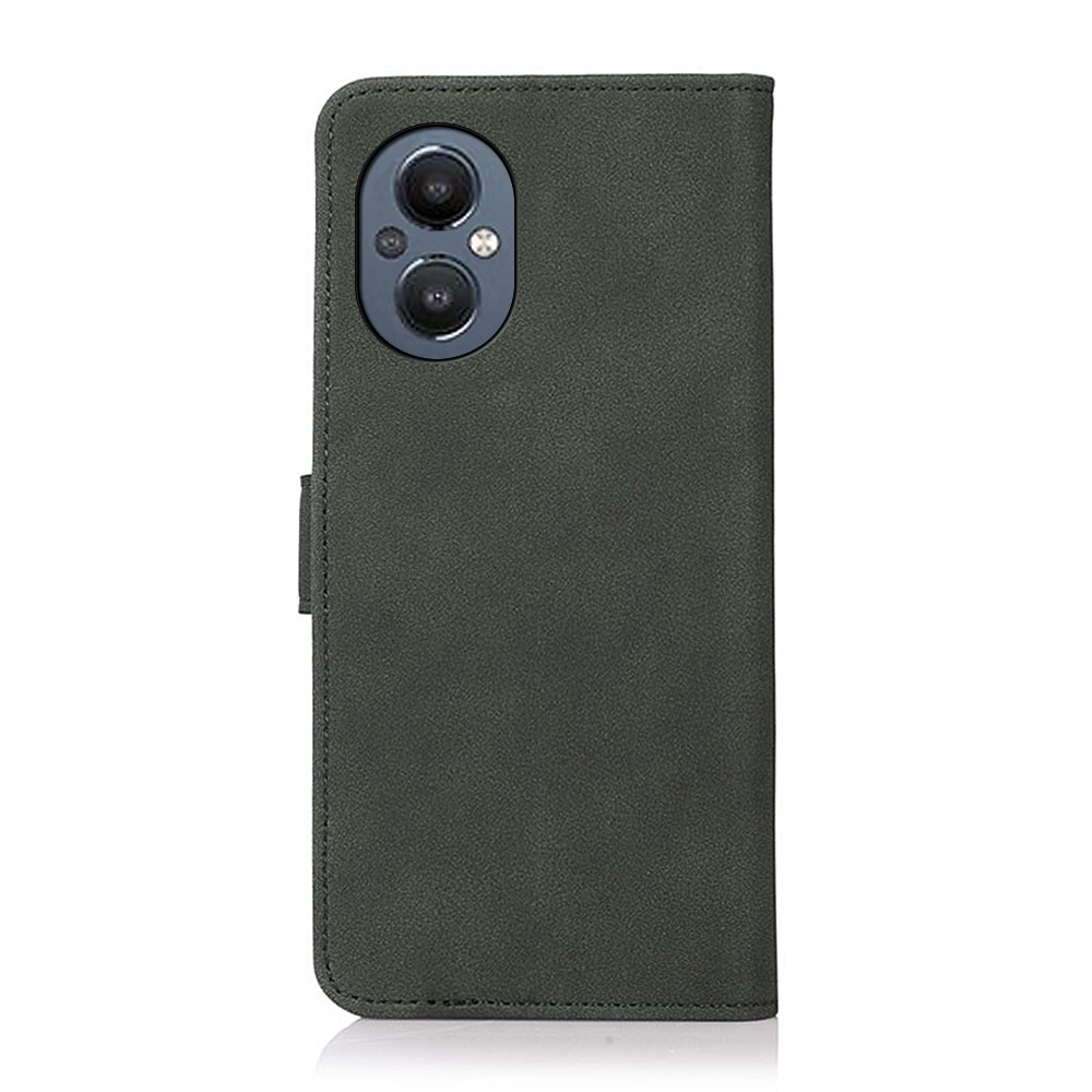 KHAZNEH PU Leather Textured Shockproof Phone Case Stand Magnetic Closure Wallet Cover for OnePlus Nord N20 5G - Green-3