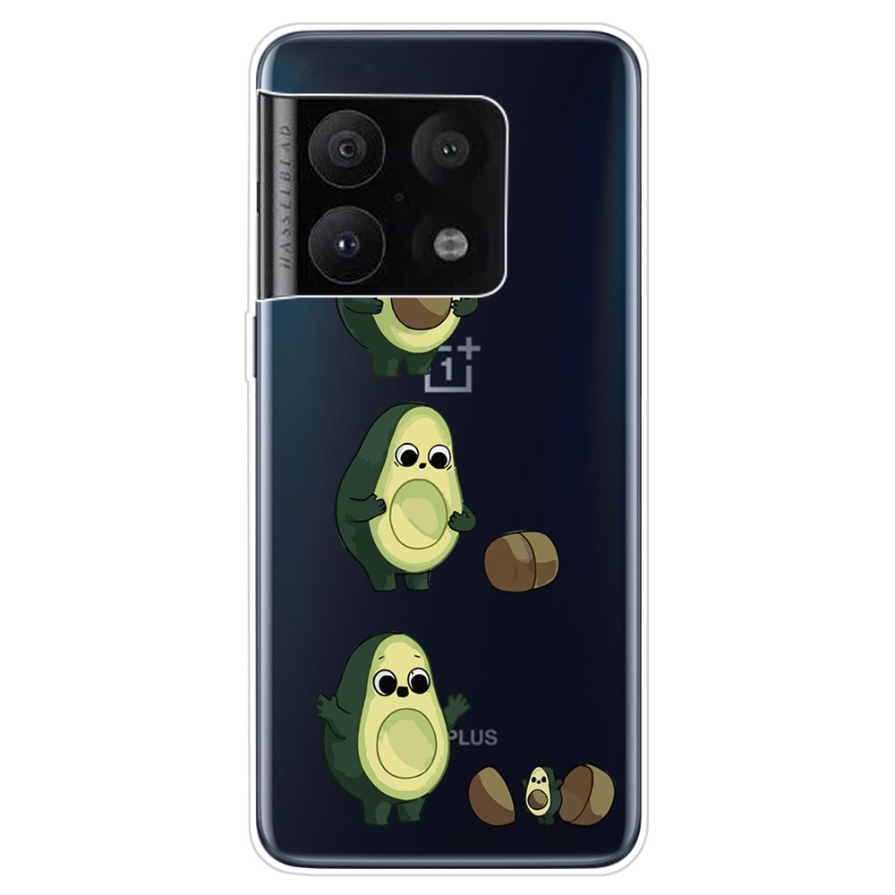 Fashion Pattern Printing Soft Flexible Durable Slim TPU Case for OnePlus 10 Pro - Avocado-1