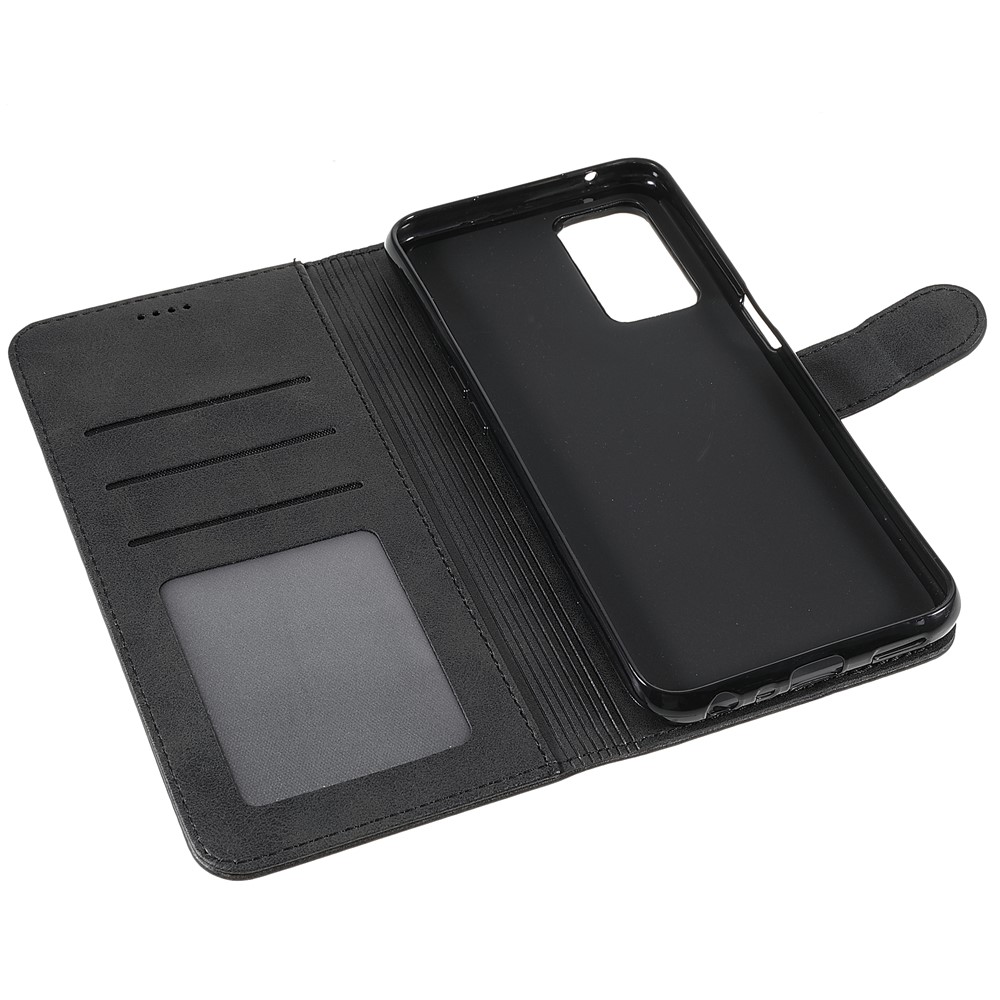 LC.IMEEKE PU Leather + Inner TPU Drop-resistant Stand Wallet Phone Case Cover for OnePlus Nord N200 5G - Black-8