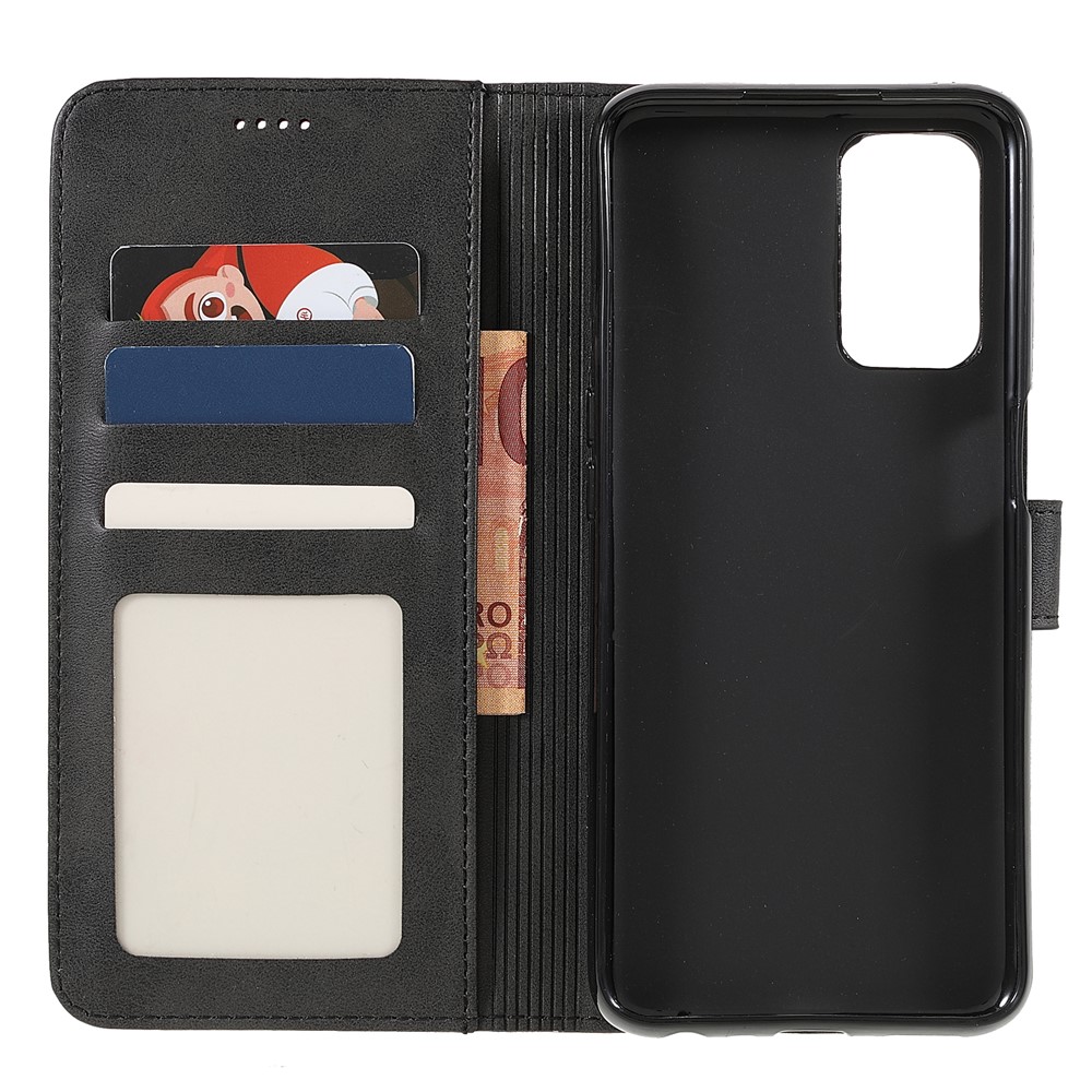 LC.IMEEKE PU Leather + Inner TPU Drop-resistant Stand Wallet Phone Case Cover for OnePlus Nord N200 5G - Black-9