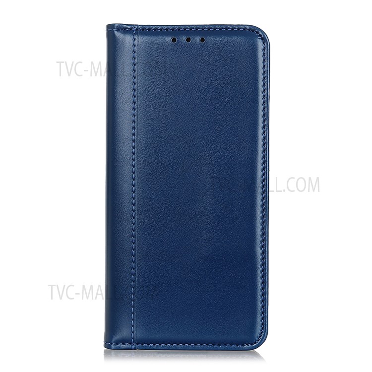 Auto-absorbed Magnet Closure Split Leather Stand Wallet Phone Case for OnePlus 10 Pro 5G - Blue-2