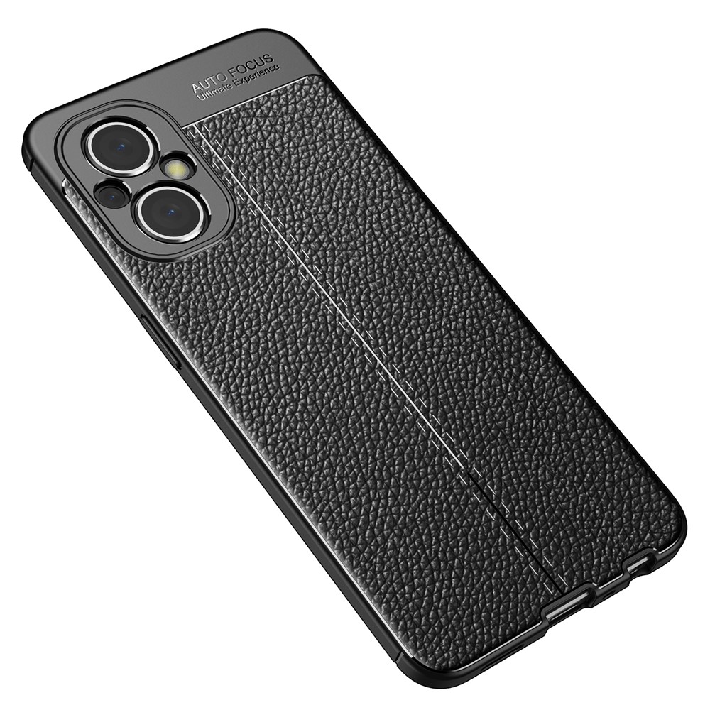 Litchi Texture Anti-drop Mobile Phone Protective TPU Cover Case for OnePlus Nord N20 5G - Black-2