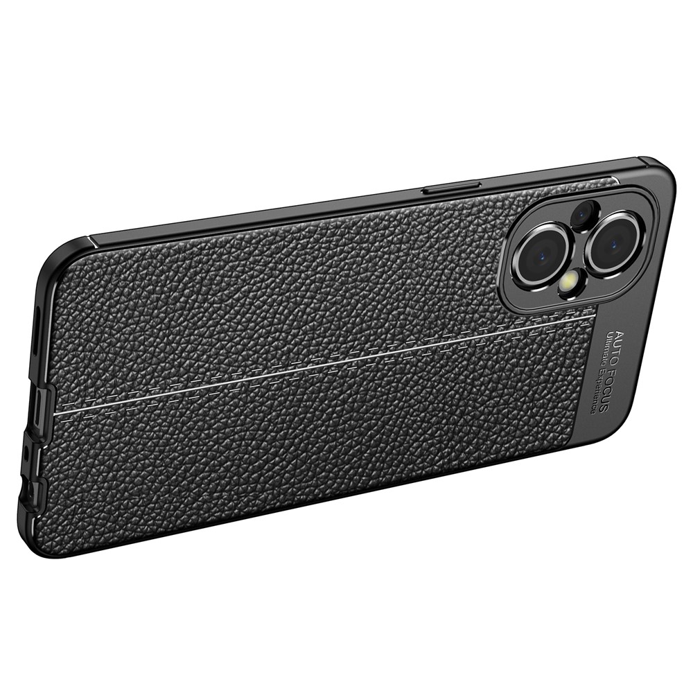 Litchi Texture Anti-drop Mobile Phone Protective TPU Cover Case for OnePlus Nord N20 5G - Black-4