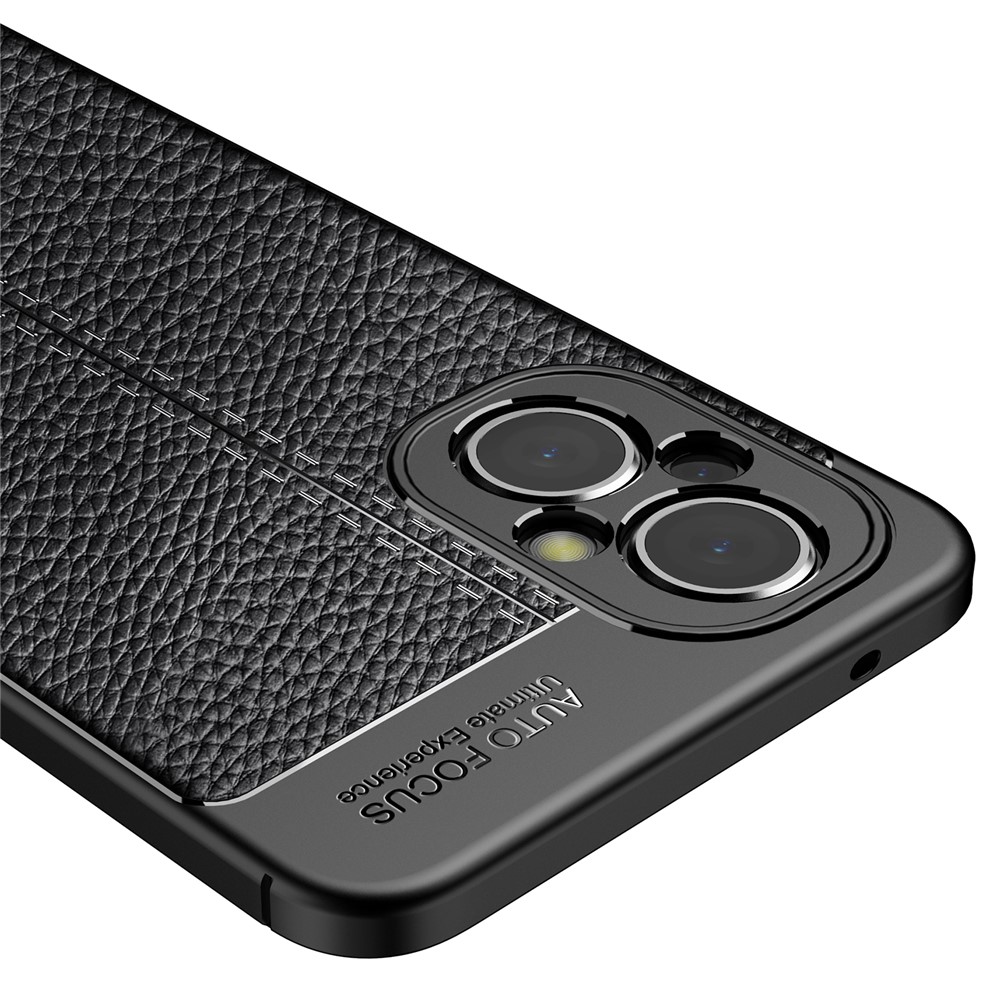 Litchi Texture Anti-drop Mobile Phone Protective TPU Cover Case for OnePlus Nord N20 5G - Black-6