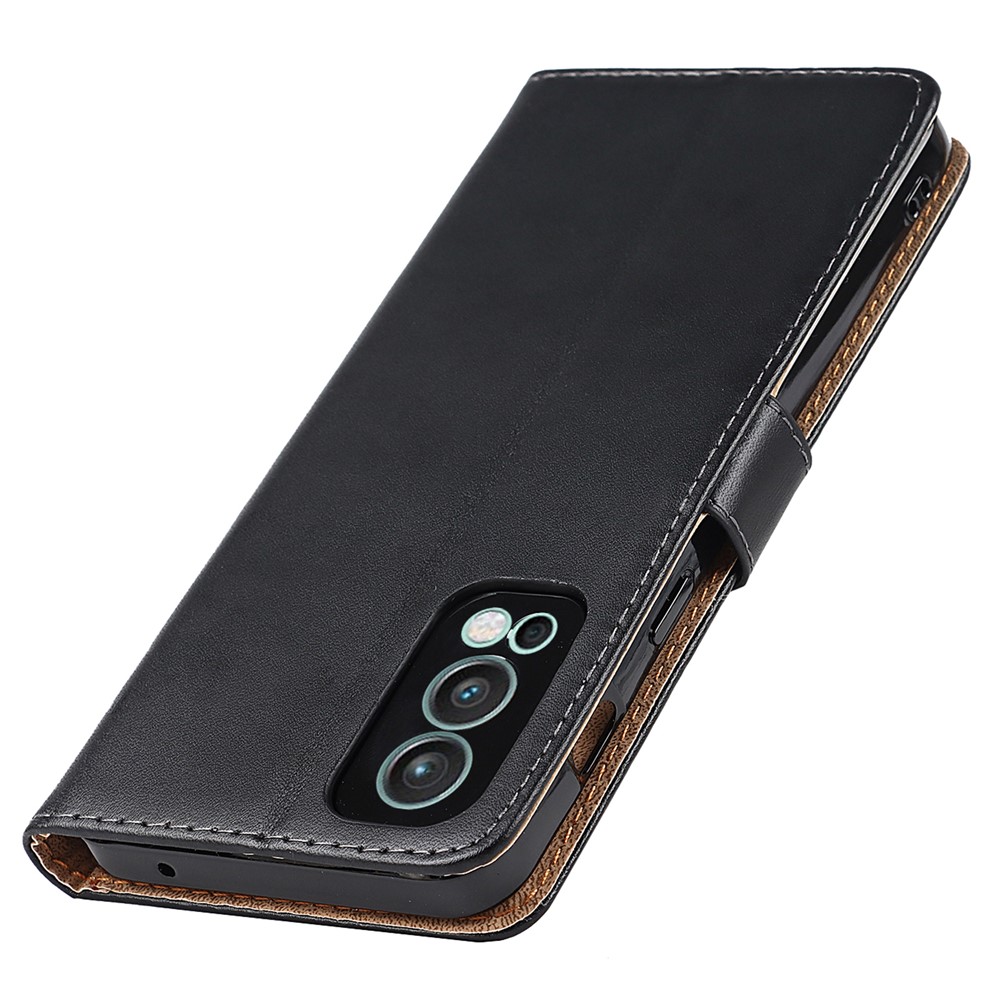 Dual-sided Magnetic Clasp Split Leather Wallet Stand Function Phone Case Protective Cover for OnePlus Nord 2 5G-7