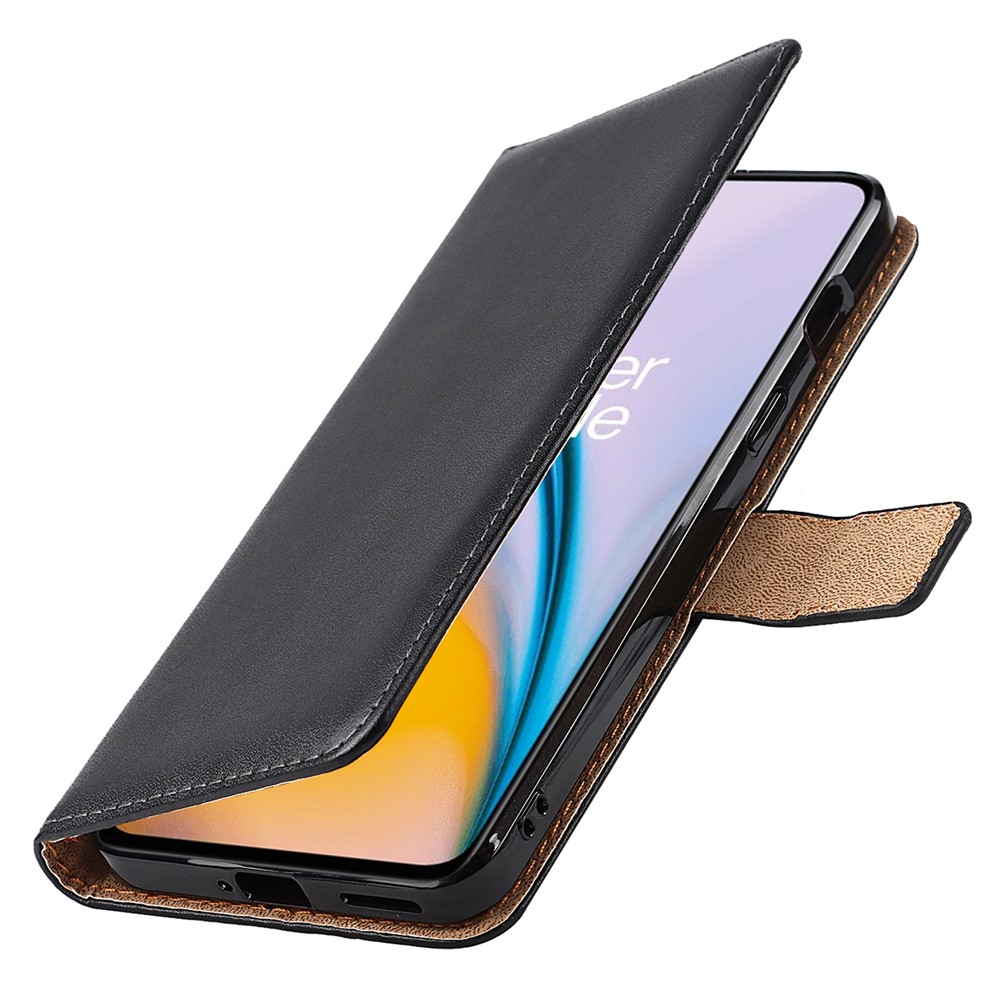 Dual-sided Magnetic Clasp Split Leather Wallet Stand Function Phone Case Protective Cover for OnePlus Nord 2 5G-8