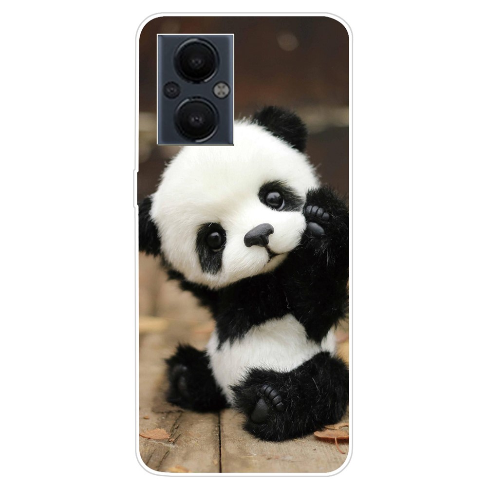 Anti-Scratch Stylish Pattern Printing Flexible Soft Slim TPU Phone Case for OnePlus Nord N20 5G - Panda-1