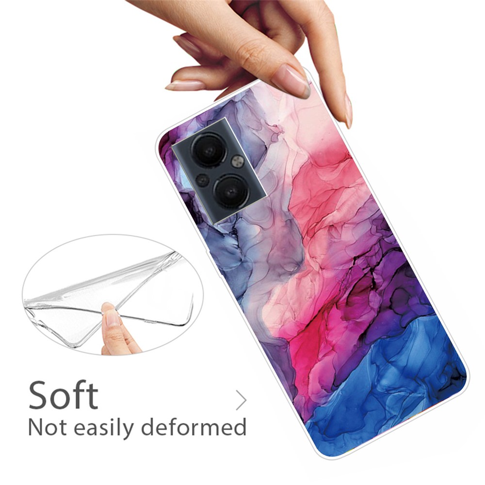 Marble Pattern Printing Series A Slim Fashion Shockproof Protective Back Cover for OnePlus Nord N20 5G - Style A-2