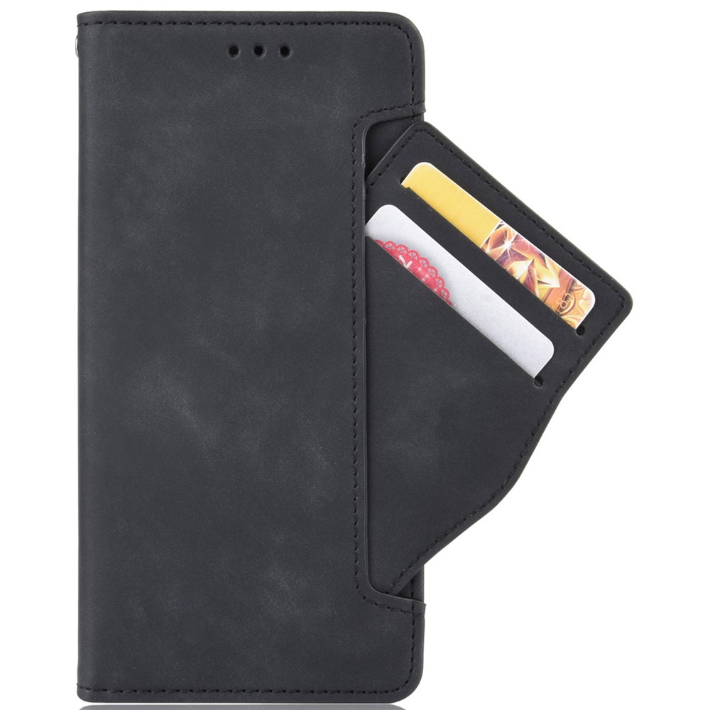 Multiple Card Slot PU Leather + TPU Full Protection Phone Cover with Stand Cash Pocket for OnePlus Nord N20 5G - Black-2