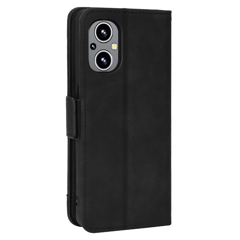 Multiple Card Slot PU Leather + TPU Full Protection Phone Cover with Stand Cash Pocket for OnePlus Nord N20 5G - Black-3