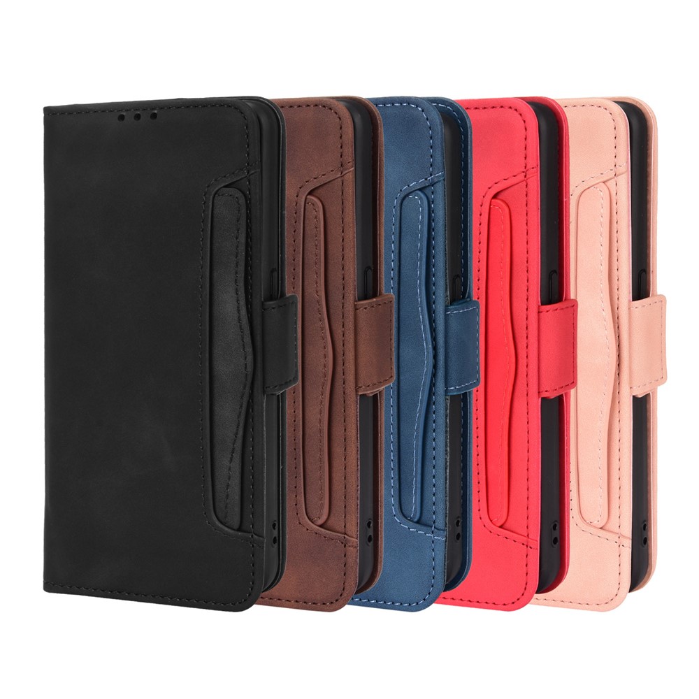 Multiple Card Slot PU Leather + TPU Full Protection Phone Cover with Stand Cash Pocket for OnePlus Nord N20 5G - Black-9