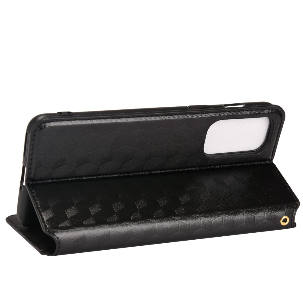 Stand Wallet Phone Protective Cover Imprinted Pattern Cell Phone Case PU Leather + TPU Phone Case for OnePlus Nord 2 5G - Black-5