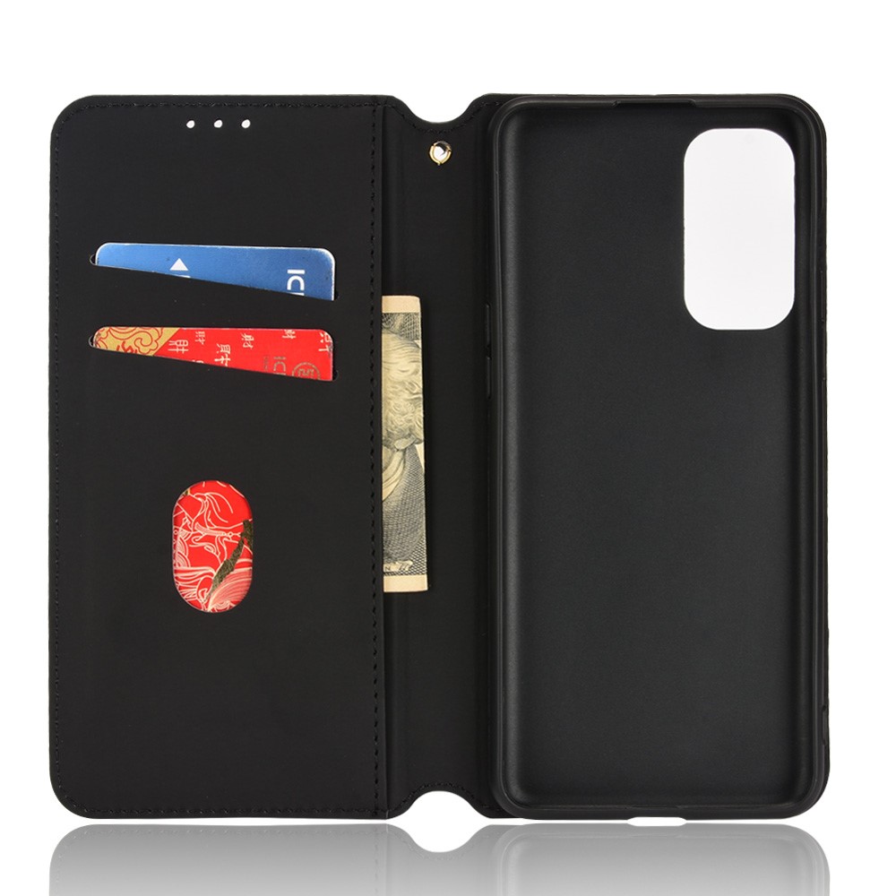 Stand Wallet Phone Protective Cover Imprinted Pattern Cell Phone Case PU Leather + TPU Phone Case for OnePlus Nord 2 5G - Black-8