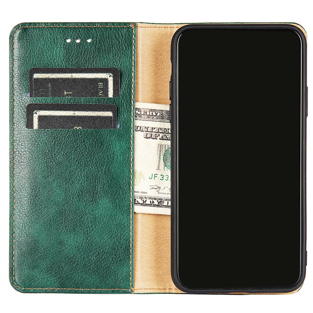 Well-protected Stand Wallet PU Leather Case Magnetic Auto-absorbed Drop-proof Phone Cover for OnePlus Nord N20 5G - Green-5