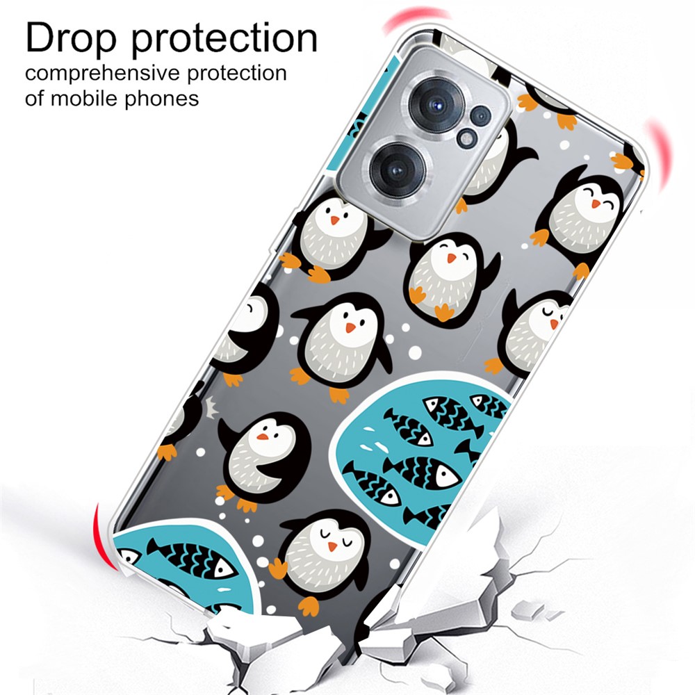 For OnePlus Nord CE 2 5G IMD Stylish Pattern Printing Soft TPU Shockproof Case - Penguins-3