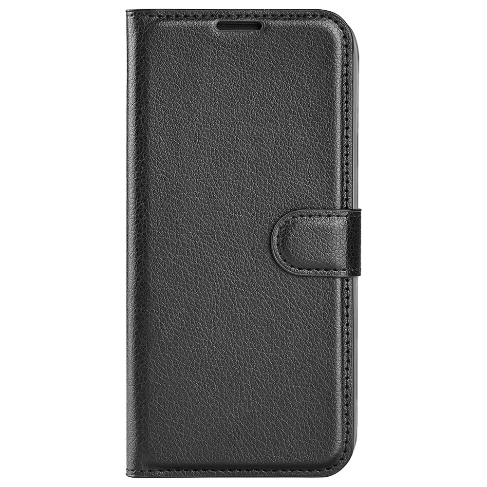 For Google Pixel 7 Pro PU Leather Smartphone Cover Wallet Stand Litchi Texture Anti-scratch Case Shell - Black-2