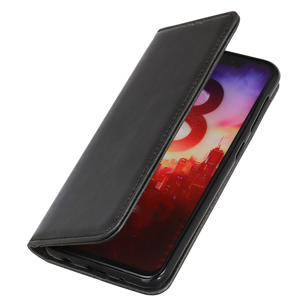 For OnePlus Nord CE 2 5G Split Leather Magnetic Auto-absorbed Case Shockproof Wallet Stand Phone Cover - Black-6