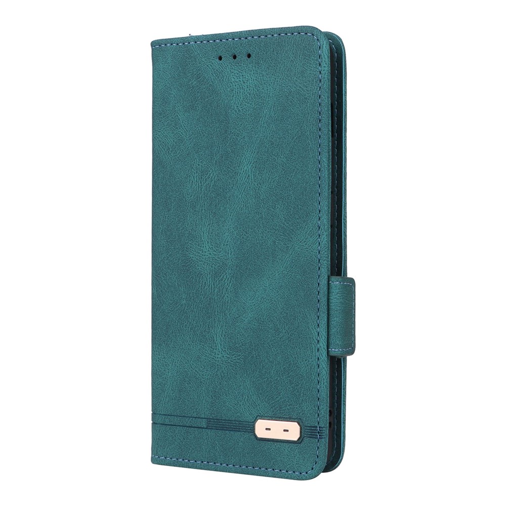 PU Leather Phone Case for OnePlus 10 Pro, Hardware Design Wallet Stand Inner TPU Protective Cover - Blue-8