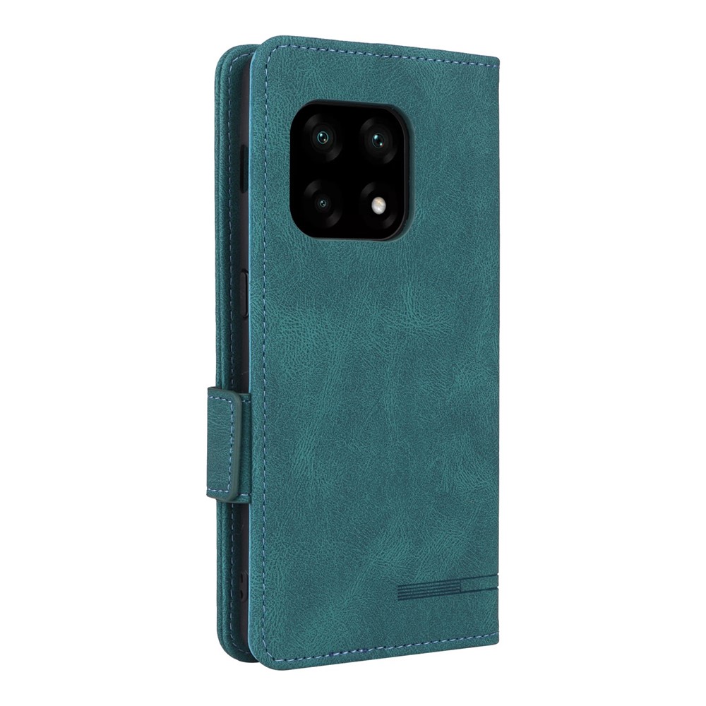 PU Leather Phone Case for OnePlus 10 Pro, Hardware Design Wallet Stand Inner TPU Protective Cover - Blue-9