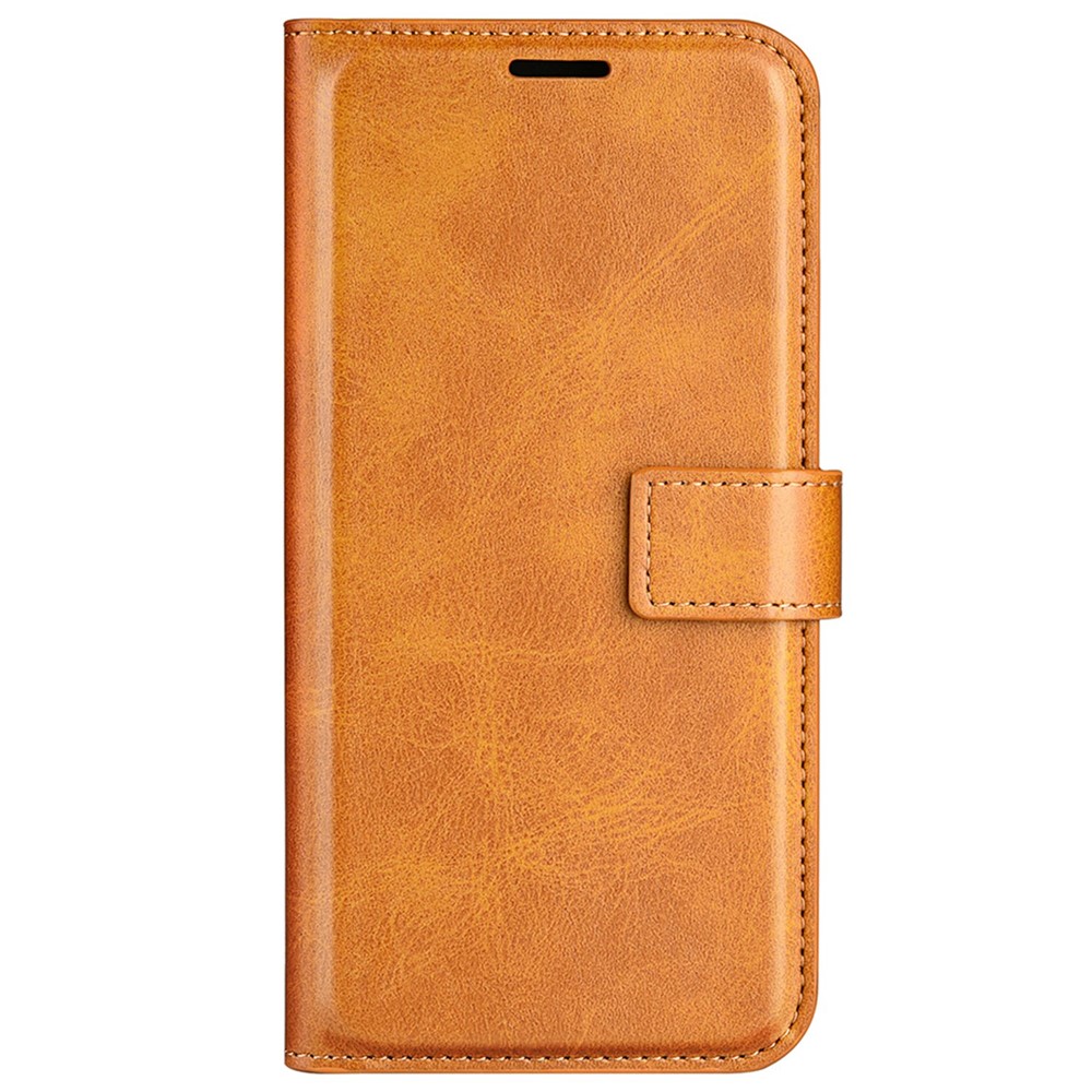 For OnePlus Nord 2T 5G Square Magnetic Clasp Wear-resistant Case Anti-drop PU Leather Stand Flip Wallet Cover - Yellow-10