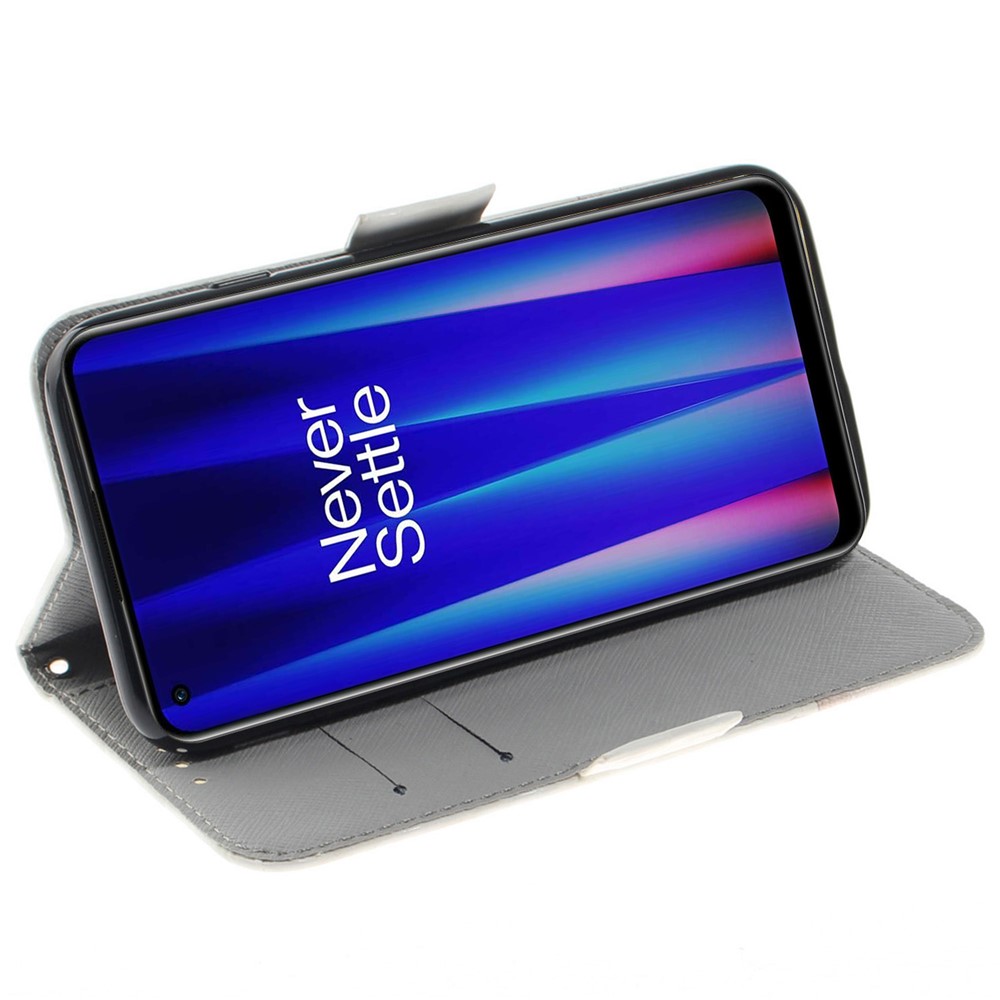 For OnePlus Nord CE 2 Lite 5G 3D Pattern Printing Leather Wallet Cover Magnetic Stand Flip Anti-wear Mobile Phone Shell with Strap - Butterfly High Heels-3