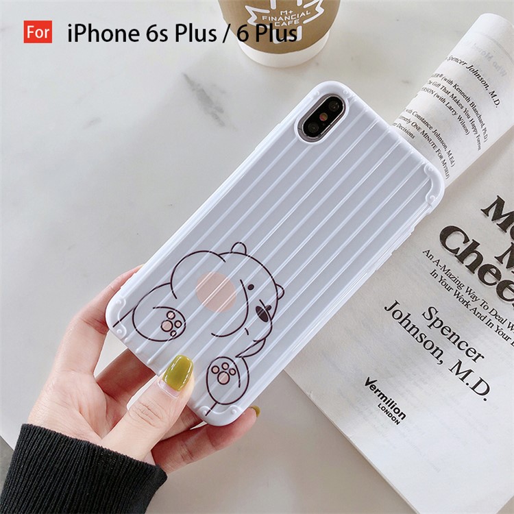 

Милый Медведь Багаж С Рисунком Печати ТПУ Чехол Для Телефона Для Iphone 6 6 С 6 Плюс 6 С Плюс 7 8 7 Плюс 8 Плюс X XS XR XS Макс - Безумный Медведь / IPhone 6 Плюс / 6 С Плюс, iPhone XS Max 6.5 inch