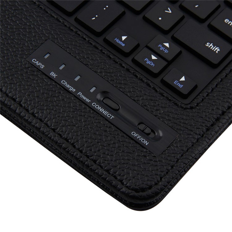 Detachable Leather Bluetooth Keyboard Cover Case with Stand for Huawei MediaPad M3 8.4 - Black-10