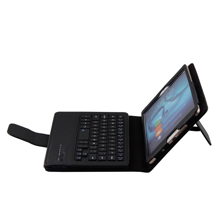 Detachable Leather Bluetooth Keyboard Cover Case with Stand for Huawei MediaPad M3 8.4 - Black-8