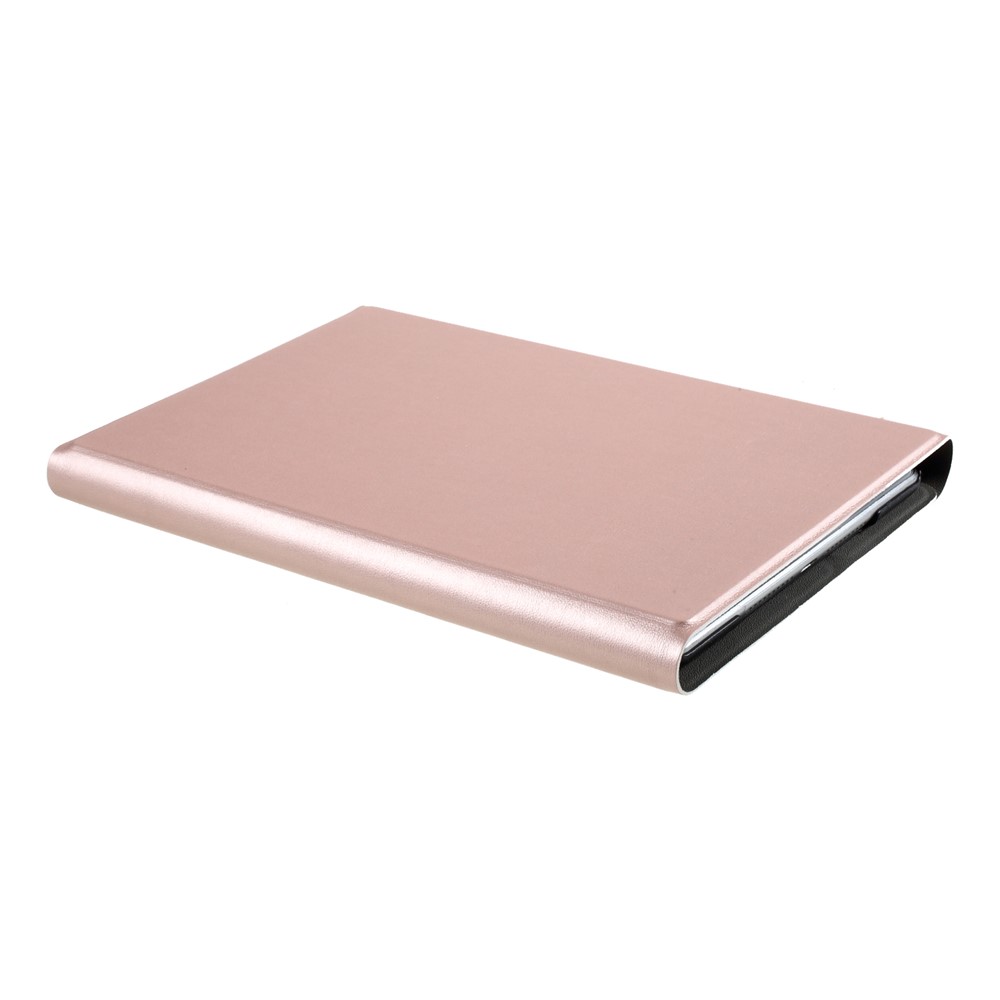 Clavier Bluetooth Sans Fil Détachable + Étui En Cuir PU Pour Ipad Mini 4 - Couleur Or Rose-6