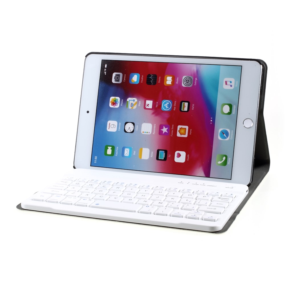 Entfernbare Drahtlose Bluetooth Tastatur + PU-lederne Schützende Fall Mit Standplatz Für Ipad Mini 4 - Goldfarben-9