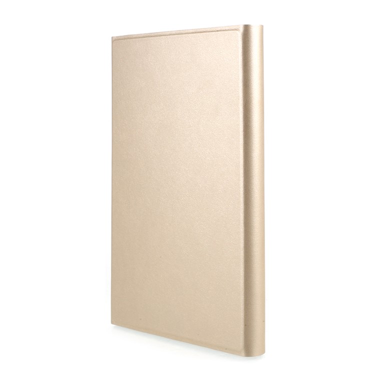 Detachable Bluetooth Keyboard Leather Stand Shell for iPad Mini / Mini 2 / Mini 3 - Gold Color-3