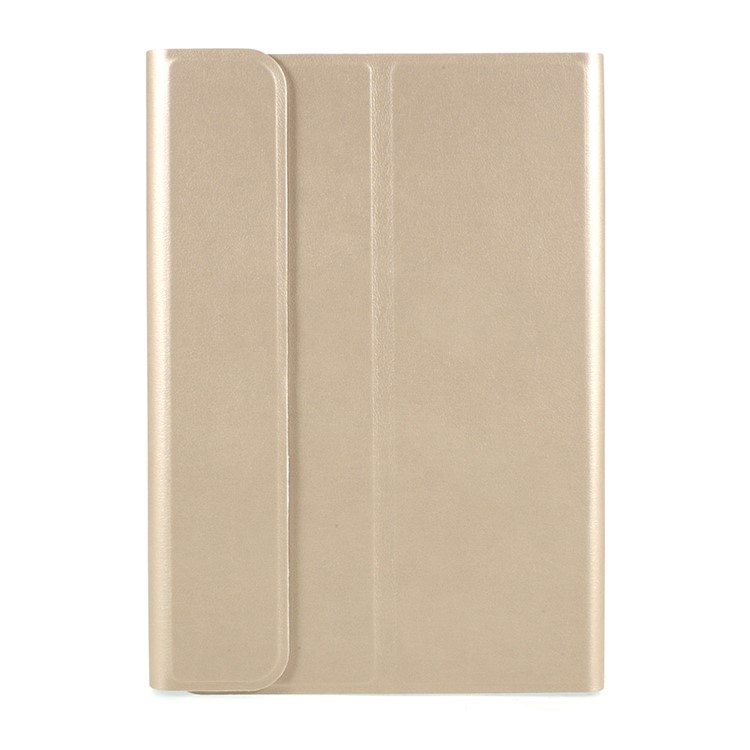 Detachable Bluetooth Keyboard Leather Stand Shell for iPad Mini / Mini 2 / Mini 3 - Gold Color-4