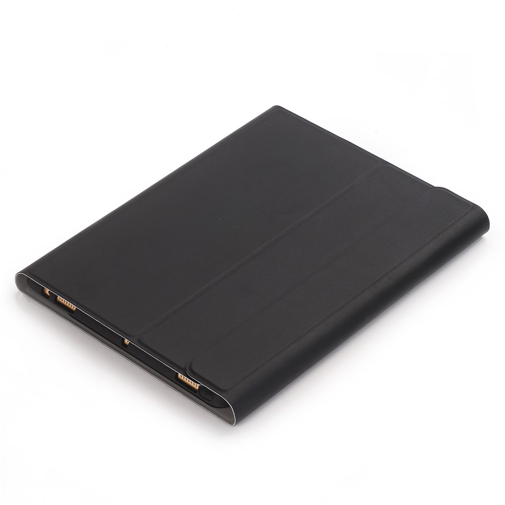 Abnehmbare Bluetooth-Tastatur 3.0 Leder Ständer Fall Mit Stift Steckplatz Für Ipad Pro 10,5-Zoll (2017) - Schwarz-9