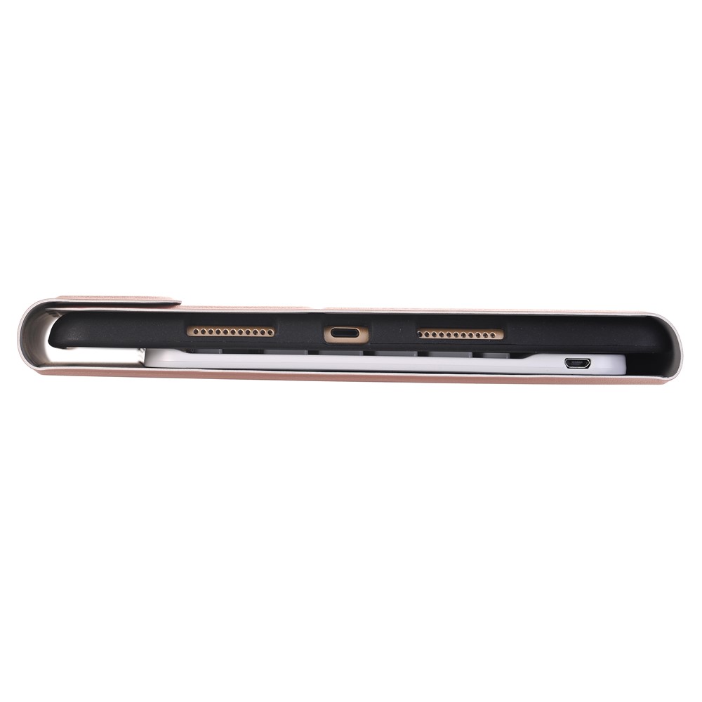 Removable Bluetooth Clavier Leather Folio Stand Cover with Pen Slot for iPad Pro 10.5-inch (2017) - Rose Gold-8