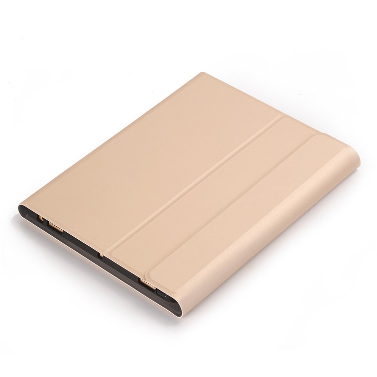 Desmontable Bluetooth 3.0 Teclado Cuero Caja Del Soporte Con Ranura Para La Pluma Para Ipad Pro 10.5 Pulgadas (2017) - Oro-6
