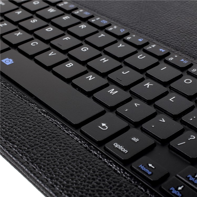 Removable Bluetooth Keyboard Leather Stand Protective Case for Samsung Galaxy Tab 4 10.1 T530 - Black-10