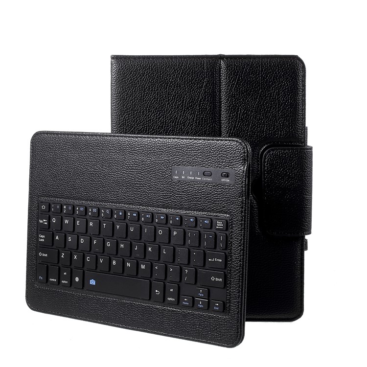 Removable Bluetooth Keyboard Leather Stand Protective Case for Samsung Galaxy Tab 4 10.1 T530 - Black-8